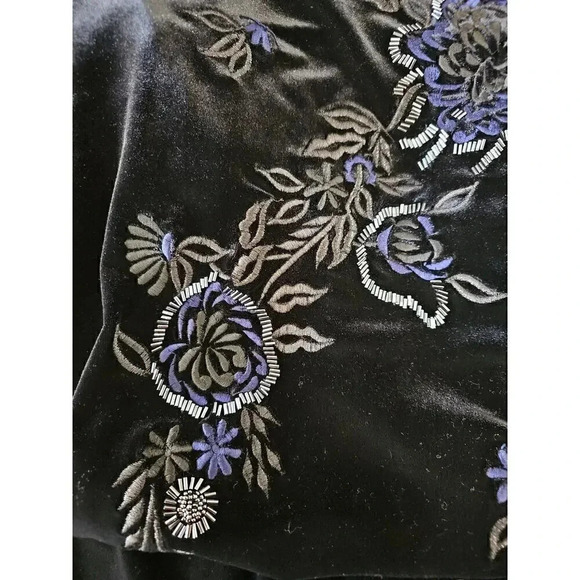 Niki by Niki Livas Velvet Maxi Dress Black Size 14 - Picture 5 of 7